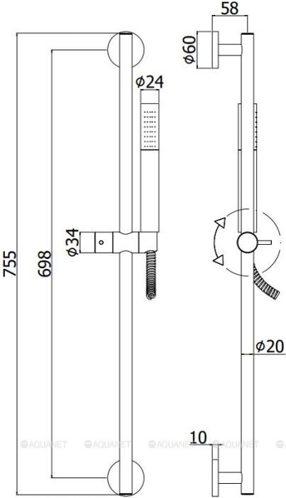 DERZHATEL_DLYA_VERKHNEGO_DUSHA_PAFFONI_ZSOF064CR_MONTAZHNAYA_SKHEMA_1