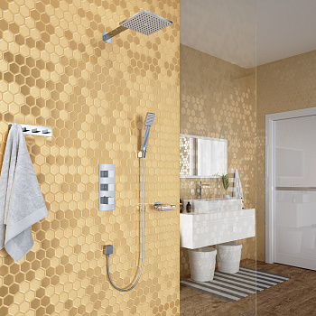 Душевая система встроенная с термостатом Timo Tetra-thermo арт.SX-0179/00SM хром