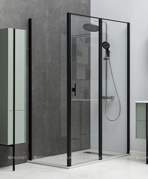 Душевой уголок Allen Brau Priority 120x100 3.31009.BBA + 3.31021.BBA черный браш арт.269540