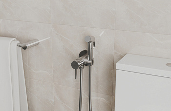 Смеситель с гигиеническим душем Bravat D9151CP-ENG (с внутренней частью)